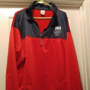 USA London Olympics Red Pullover Jacket‎ Men's 2X